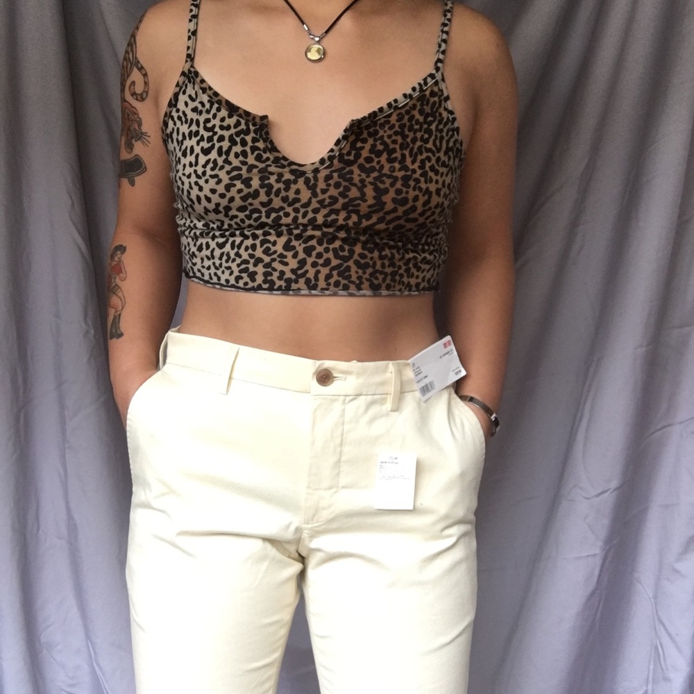 Pastel Yellow Uniqlo Chino Pants